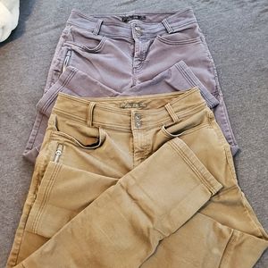 2 pairs of PrAna women's pants size 6